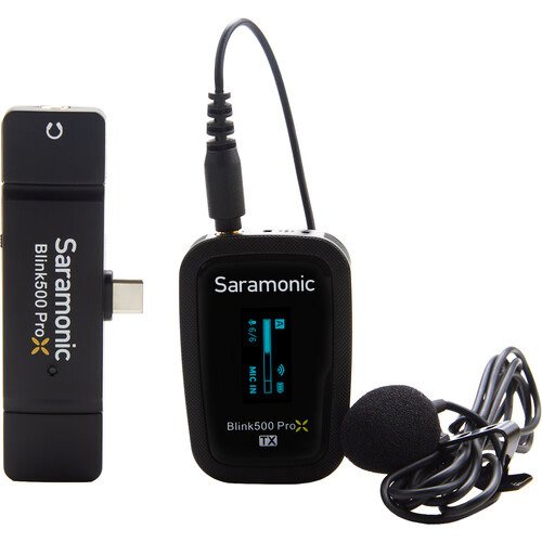 Saramonic BLINK500PROXB5 Digital Wireless Omni Lavalier Microphone System for USB-C Devices (2.4 GHz)