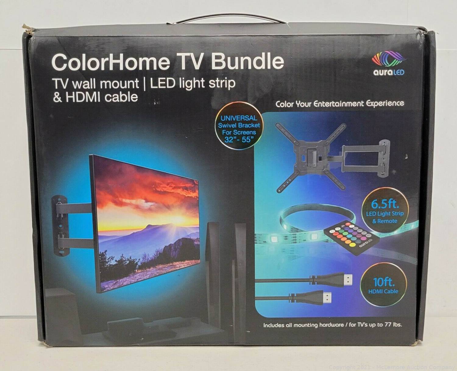 AuraLED Tzumi ColorHome TV Bundle, Used