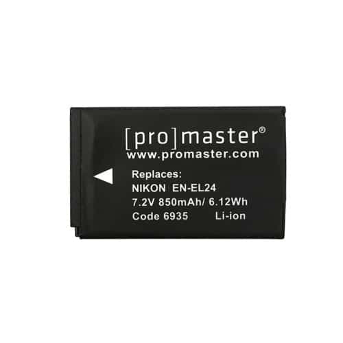 Promaster 6935 Replacement (Nikon EN EL 24) Rechargeable Li-Ion Battery