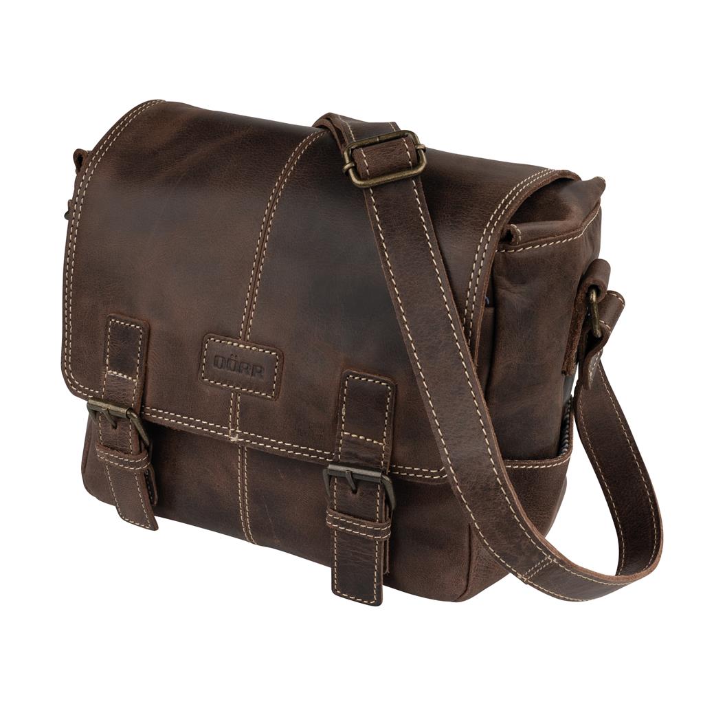 Dorr Kapstadt Leather Bag Small Wide Vintage Brown