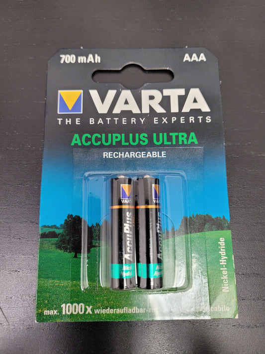 Varta AAA2Pk AAA Accuplus Ultra Rechargeable 2Pk