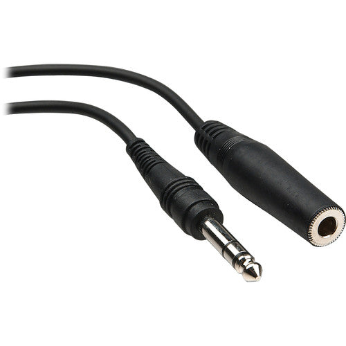 Hosa HPE325 Stereo 1/4'' Female Phone To 1/4'' Male Phone TRS Headphone Extension Cable, 25'