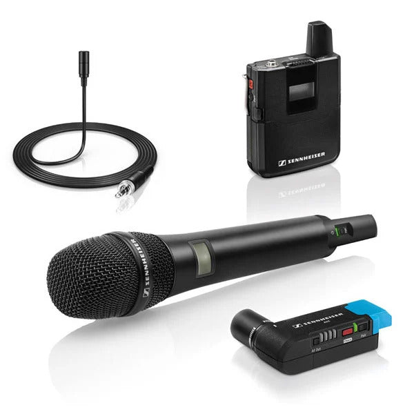 Sennheiser AVXCOMBOSET4US Wireless Vocal Set (1 Ekpavx, 1 Skavx, 1 Me2, 1 Skmavx, 1 Ba10, 1 Ba20, 1 Ba30, 1 Ekpavx, 1 Nt510U, 1 Ci400, 1 Microphone Stand Clamp & 1 Bag)