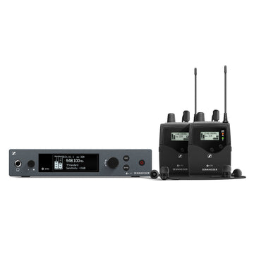 Sennheiser EWIEMG4TWINA1 Wireless Stereo Monitoring Twin Set (1 Sriemg4, 2 Ekiemg4, 2 Ie4 Earbuds & 1 Ga3) Frequency Range:A1 (470 - 516 Mhz)