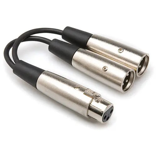Hosa YXM121 XLR Female To 2 XLR Male Y-Cable, 6 - AVC photo video store