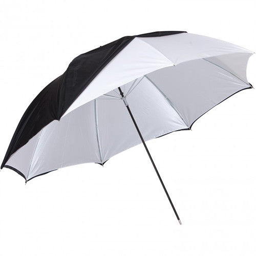 Westcott 2016 White Satin Umbrella W/Removable Black Cover, 45''