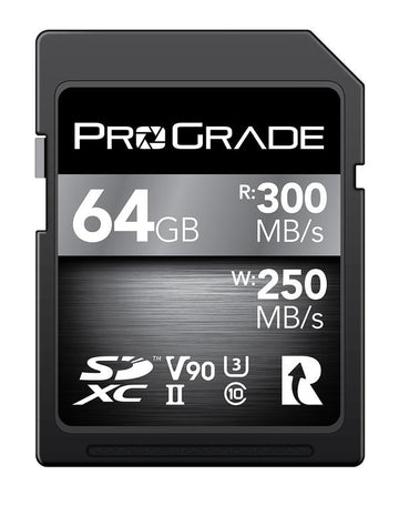 Prograde Digital PGSD64GBCKNA 64GB SDXC UHS-II V90 Memory Card