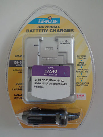 Digital Sunflash Universal Battery Charger F/Casio