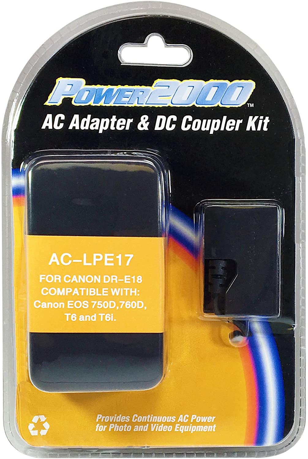 Vidpro ACLPE17 DC Coupler & Power Supply F/Canon Lp-E17