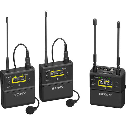 Sony UWPD27 2-Person Camera-Mount Wireless Omni Lavalier Microphone System (UC14: 470 to 542 MHz)