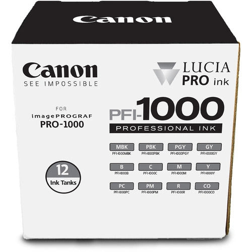 Canon PFI-1000 LUCIA PRO 12 Ink Tank Set F/PRO 1000