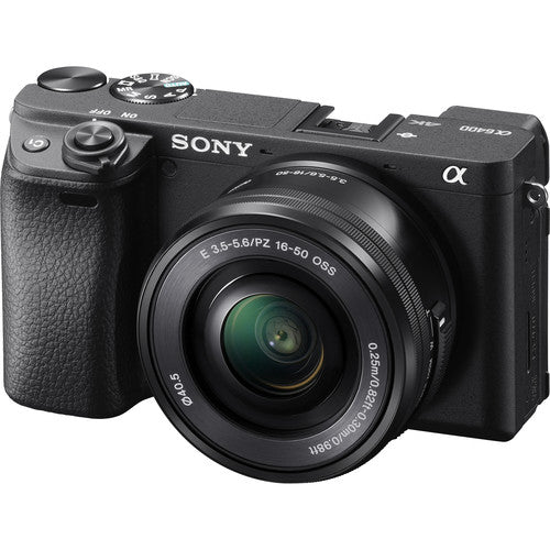 Sony A6400L, E PZ 16-50mm F/3.5-5.6 OSS Lens, Black