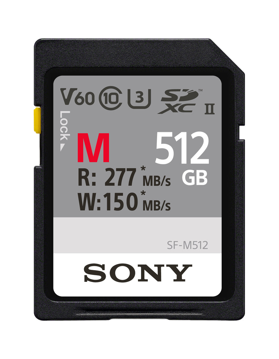 Sony SFM512/T2 SF-M Series UHS-II SDXC Memory Card, 512GB