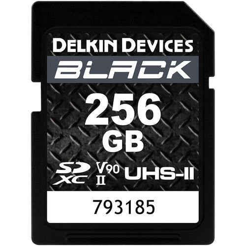 Delkin DSDBV90256 256GB Black UHS-II SDXC Memory Card