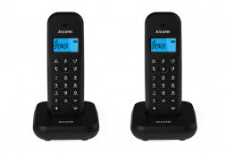 Alcatel E195DUO Dual Set Wireless Phone, Black