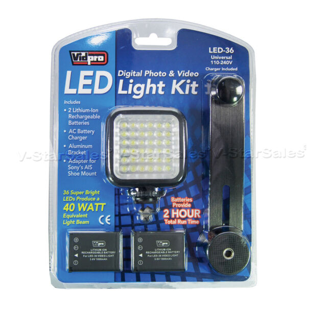 Vidpro LED36 Digital Photo & Video 36 LED Light Kit