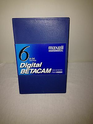 Maxell BD6 Digital Betacam Video Cassette In Album Case.
