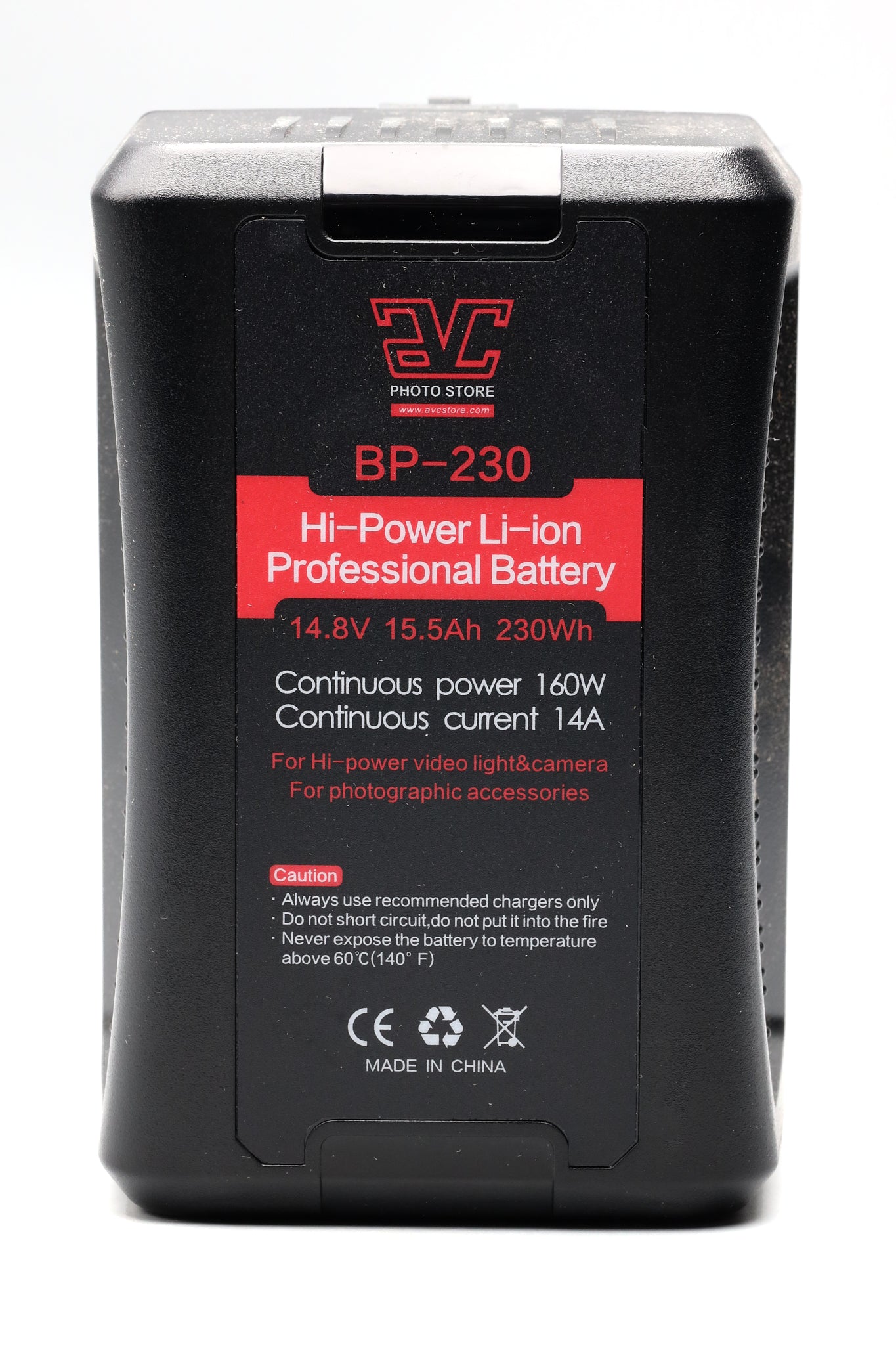 AVC BP230 Li-Ion Professional Battery, 14.8V 15.5Ah 230Wh.