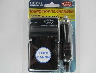 Digital Sunflash Rapid Travel Charger F/Canon NB8L.