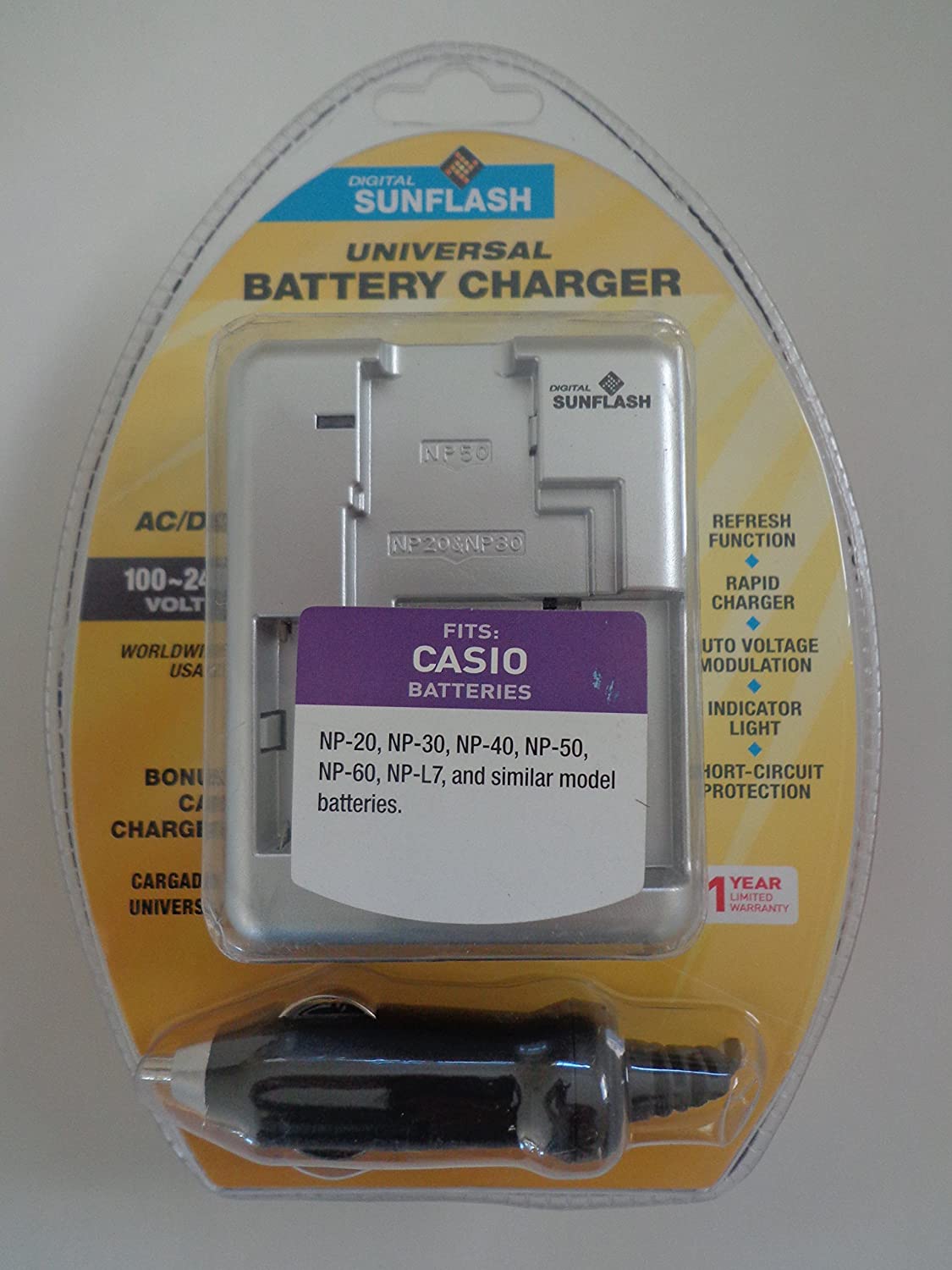 Digital Sunflash Universal Battery Charger F/Casio.