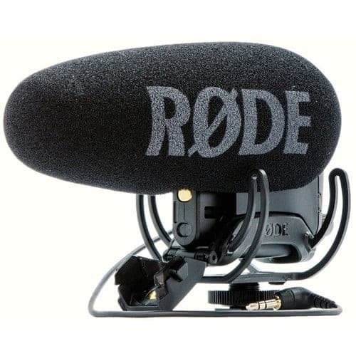 Rode VideoMic Pro-R+ Broadcast Quality Condenser Microphone W/Rycote Lyre Shockmount