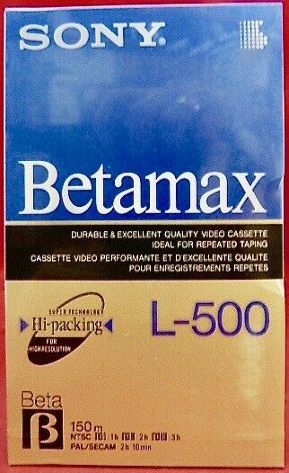 Sony L500BT Betamax Tape, NTSC.