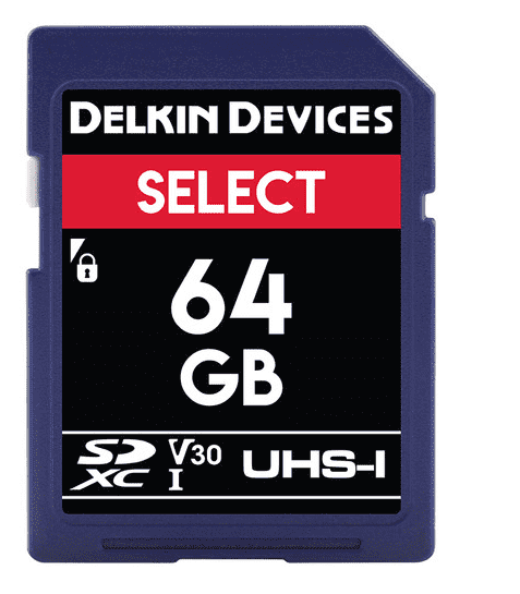 Delkin DDSDR26664GB 64GB Select UHS-I SDHC Memory Card.