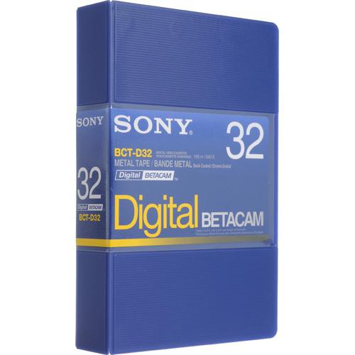 Sony BCTD32 32' Digital Betacam Video Cassette In Album Case.