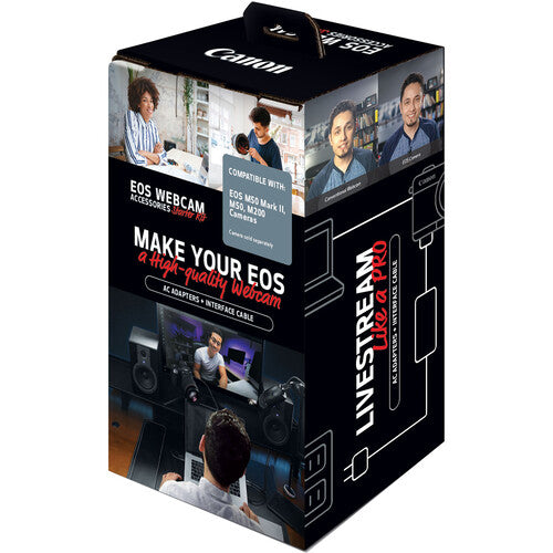 Canon EOS Webcam 3 Accessories Starter Kit F/EOS M50/M50MII/M200 Camera