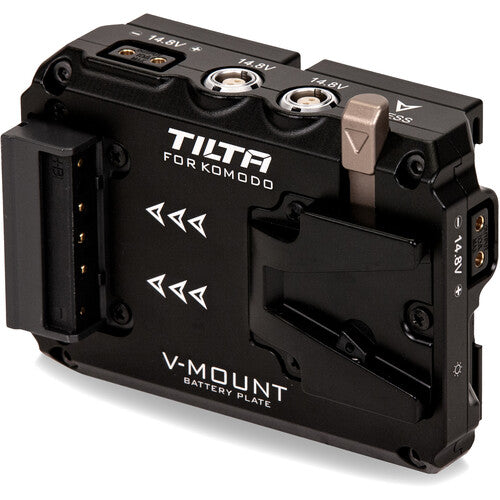 Tilta TAT08BPVB Dual Canon Bp To V-Mount Battery Plate Adapter F/Red Komodo, Black