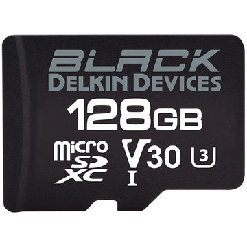 Delkin DMSDBK128 128GB Black UHS-I MicroSD Memory Card (EOL)