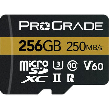 Prograde Digital PGMSD256GBPNA 256GB UHS-II microSDXC Memory Card w/SD Adapter