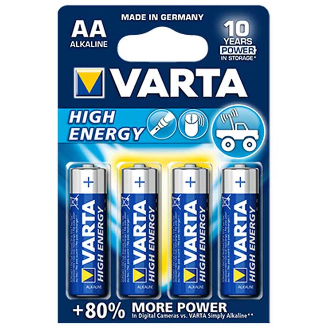 Varta AA4Pk AA High Energy 4 Pk