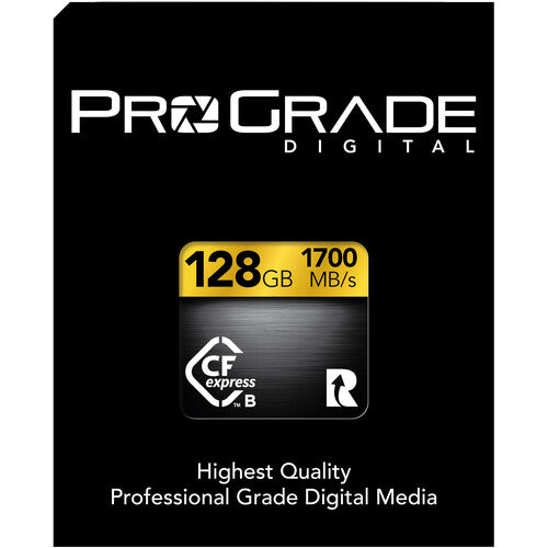 Prograde Digital PGCFX128GAPNA 128GB CFexpress 2.0 Type B Gold Memory