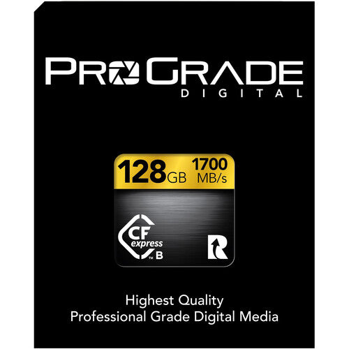 Prograde Digital PGCFX128GAPNA 128GB CFexpress 2.0 Type B Gold Memory Card
