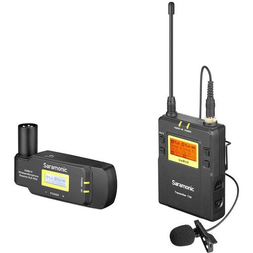 Saramonic UWMIC9 Tx9+Rx+XLR9 Wireless Lavalier Mic System With Plug-On Receiver