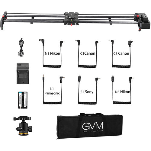 GVM SLIDER120 Wireless Carbon Fiber Motorized Camera Slider (47")