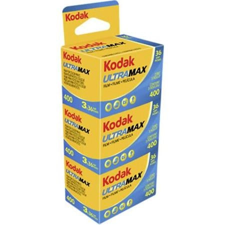 Kodak ULTRAMAX 400 Color Negative Film, 35mm 36 exp, 3-Pack