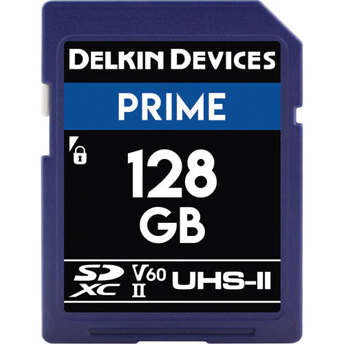 Delkin DDSDB1900128 128GB Prime UHS-II SDXC Memory Card