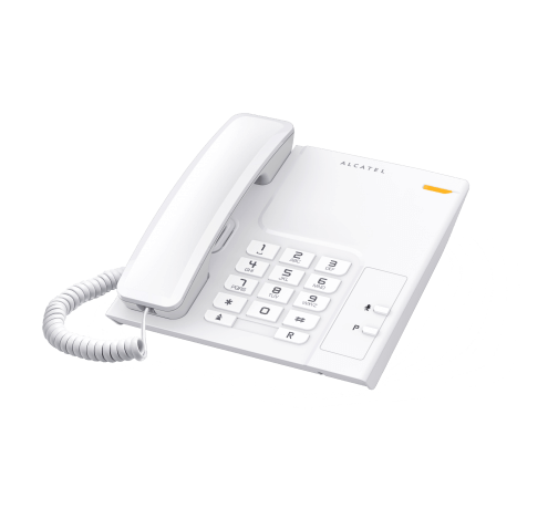 Alcatel T26/W Desktop Corded Landline Phone, White.