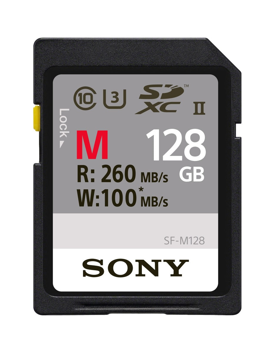 Sony SFM128/T2 SF-M Series UHS-II SDXC Memory Card, 128GB