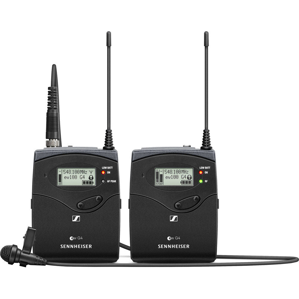Sennheiser EW112PG4A1 Portable Lavalier Set (1 Sk100G4, 1 Me2Ii, 1 Ek100G4, 1 1/8'' Output Cable, 1 Xlr Cable & 1 Camera Mount) Frequency Range: A1 (470 - 516 Mhz)