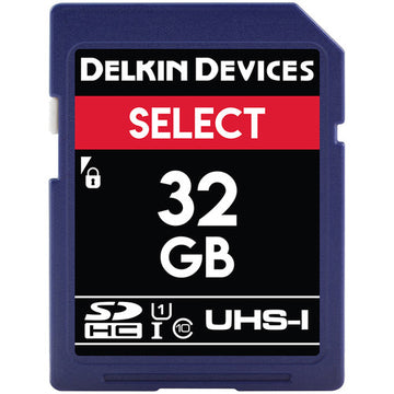Delkin DDSDR16332GB 32GB Select UHS-I SDHC Memory Card