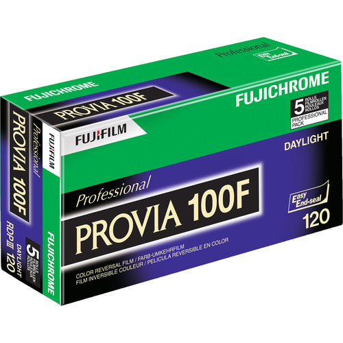 Fujifilm Provia 100F Professional RDP-III Color Transparency 120 Film, 5 Pack
