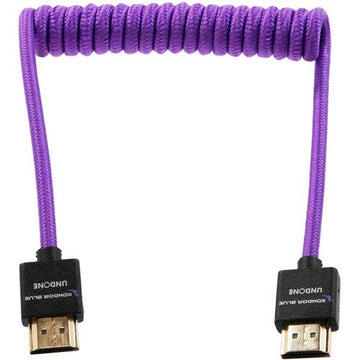 Kondor Blue Gerald Undone MK2 12"-24" Coiled Full HDMI Cable (Purple)