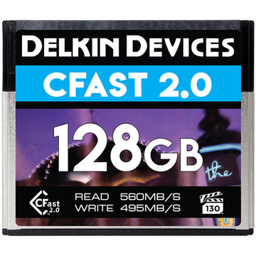 Delkin DCFSTV128 128GB Premium CFast 2.0 Memory Card