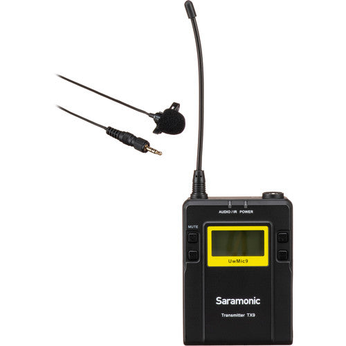 Saramonic Tx9 96-Ch Digital UHF Wireless Bodypack Transmitter W/Lavalier Mic F/UWMIC9 System