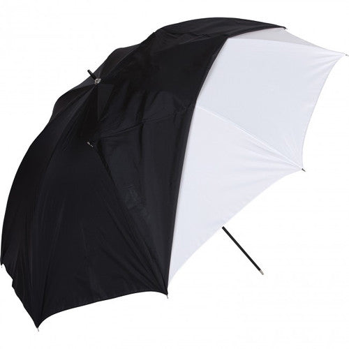 Westcott 2016 White Satin Umbrella W/Removable Black Cover, 45