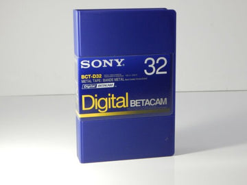 Sony BCTD32 32' Digital Betacam Video Cassette In Album Case
