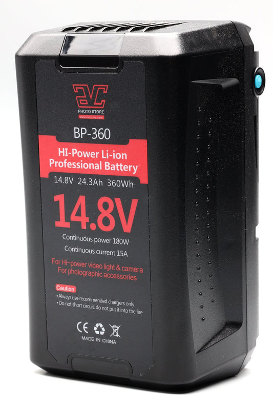 AVC BP360 Lithium Ion Professional V-Mount Battery, 14.8V 24.3Ah 360Wh